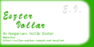 eszter vollar business card
